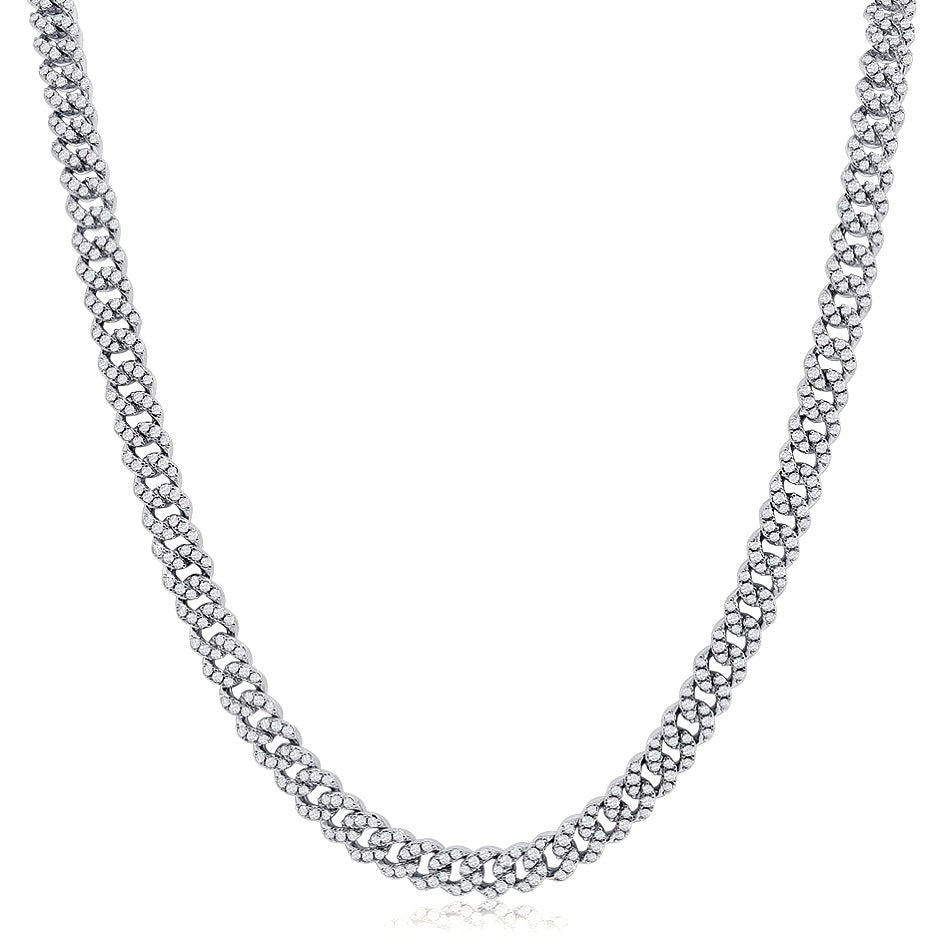 DAINTY ICY CUBAN LINK NECKLACE