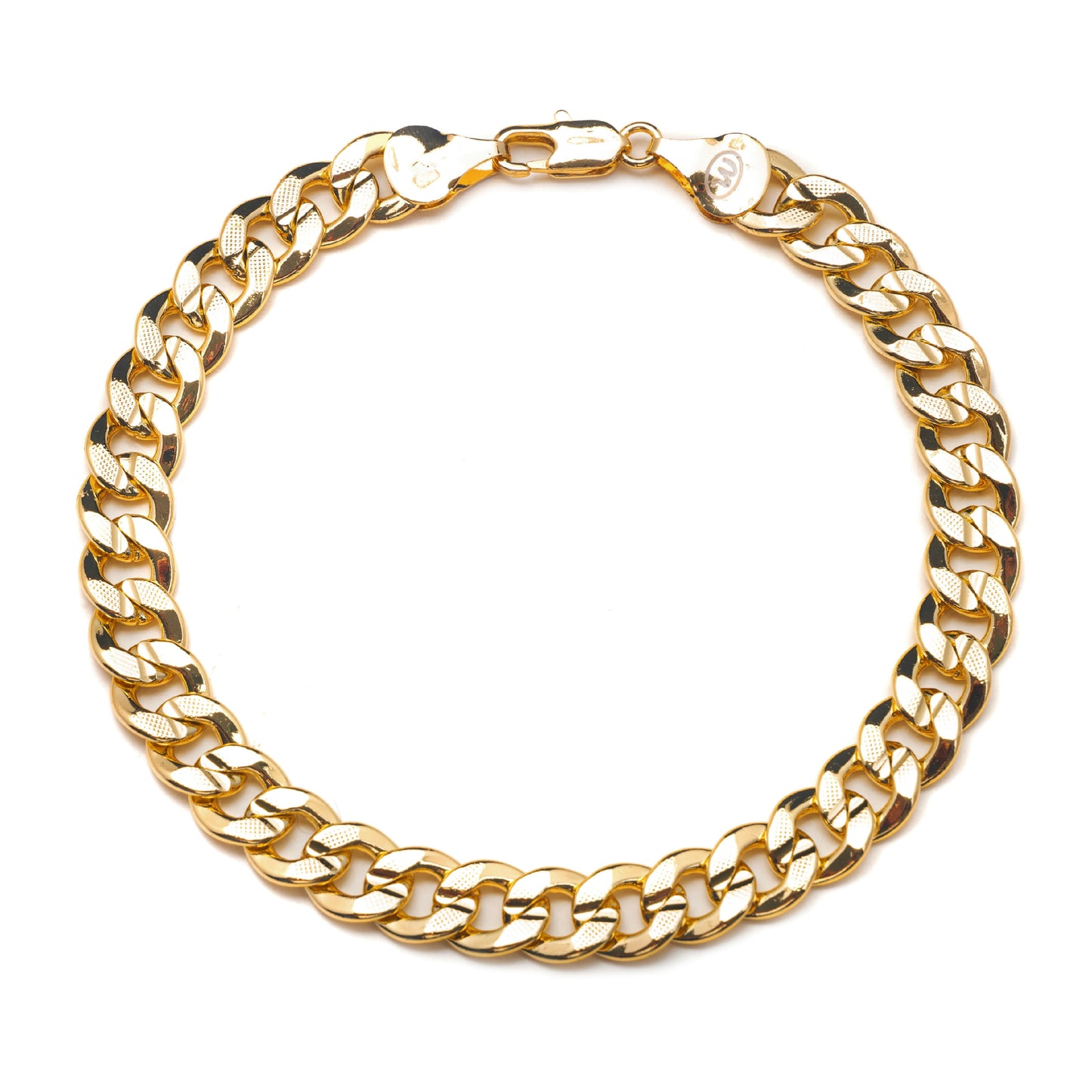 THICK PAVE CURB LINK ANKLET