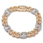 TWO TONE MARINER LINK BRACELET
