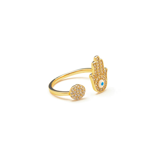 HAMSA HAND RING