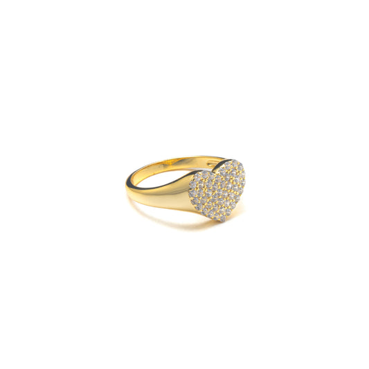 MINI ICY HEART RING
