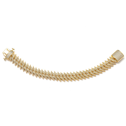 FLAME CUBAN LINK BRACELET