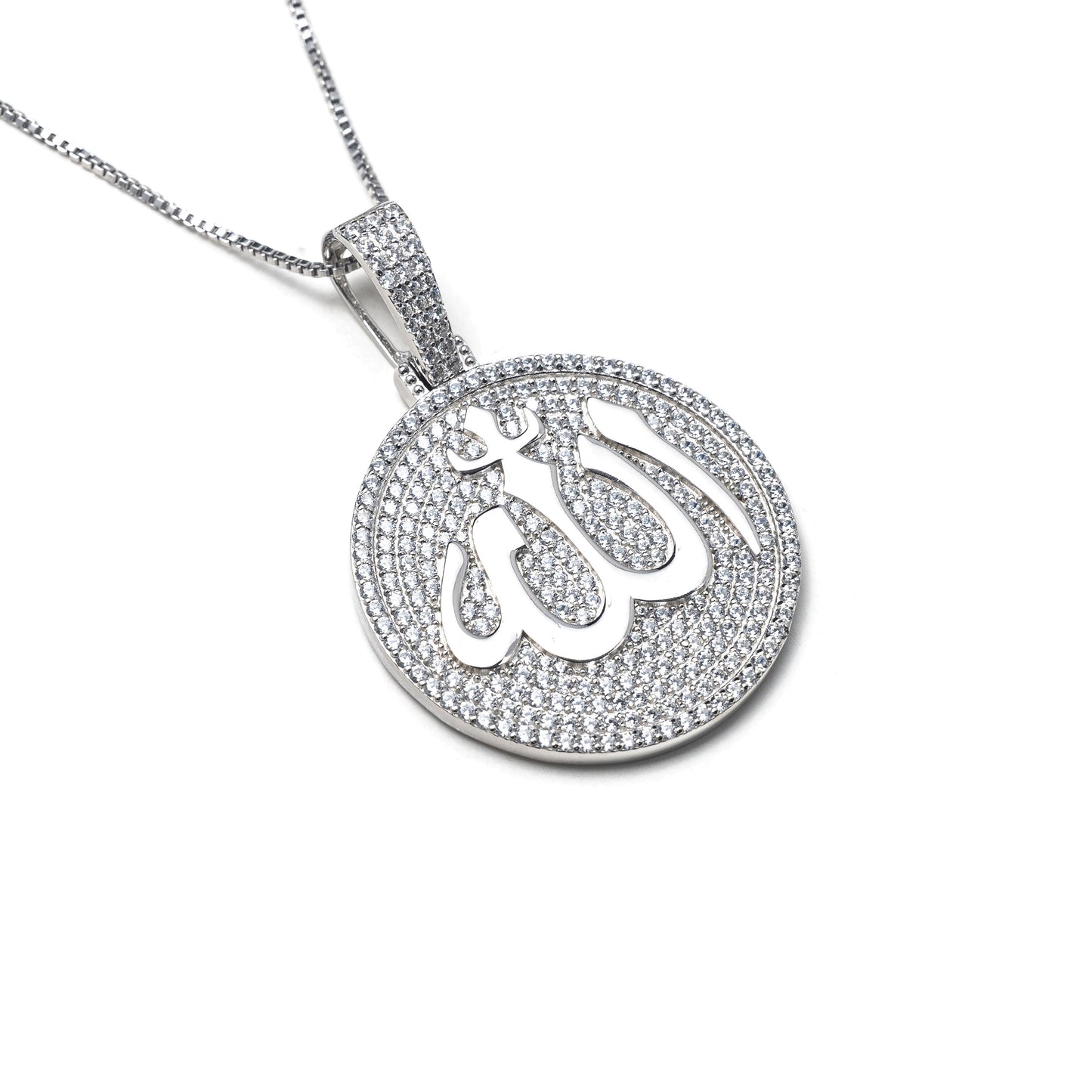 ICY ALLAH MEDALLION NECKLACE