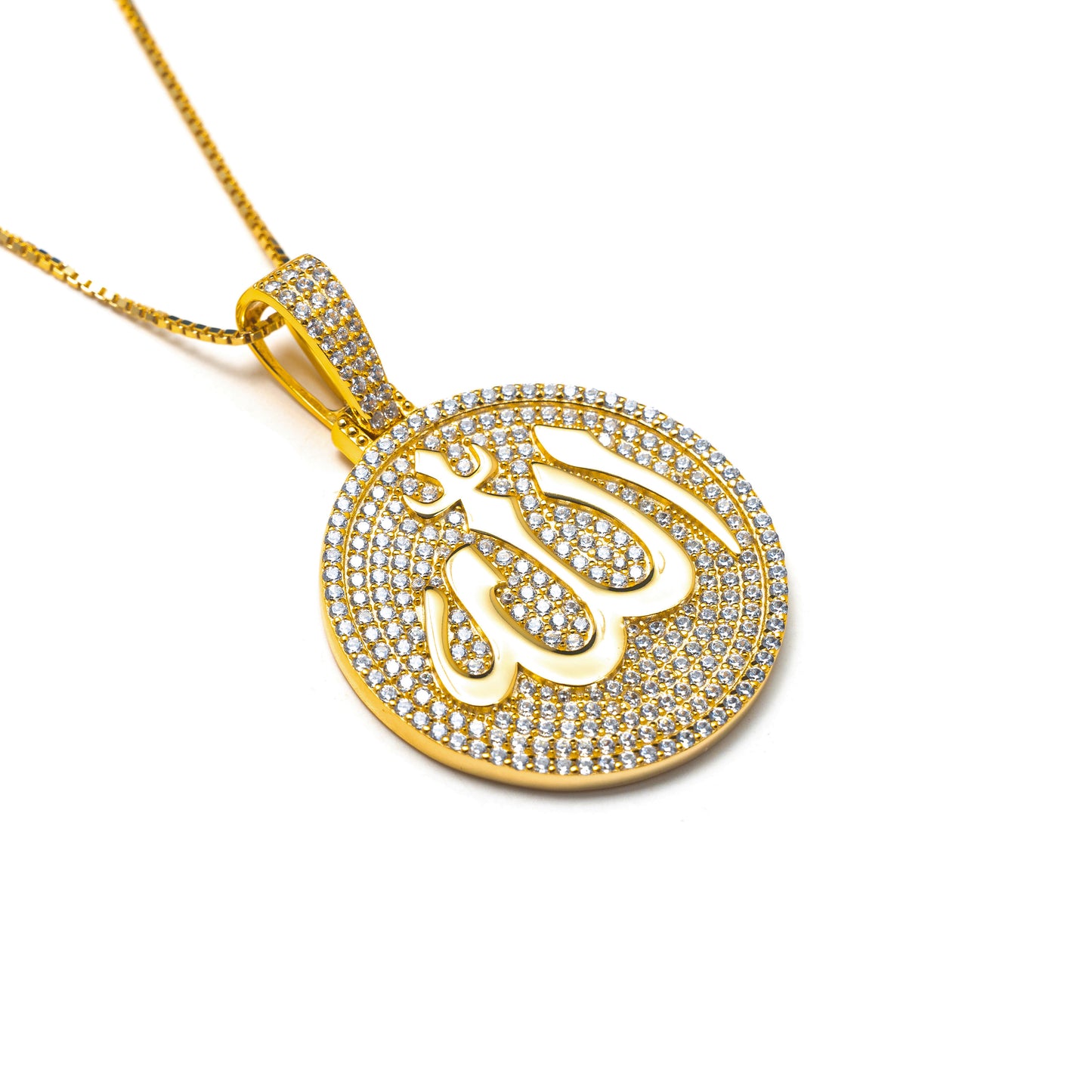 ICY ALLAH MEDALLION NECKLACE