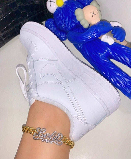 CUBAN NAMEPLATE ANKLET