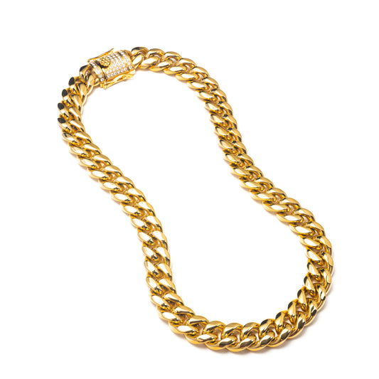 CHUNKY SOLID CUBAN LINK NECKLACE