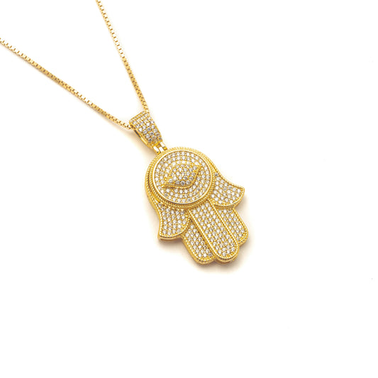 ICY HAMSA II NECKLACE