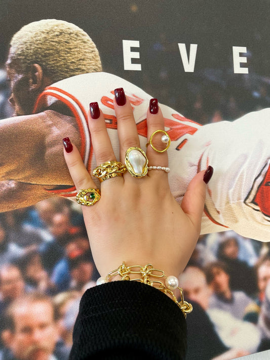 OMEGA CUBAN LINK RING