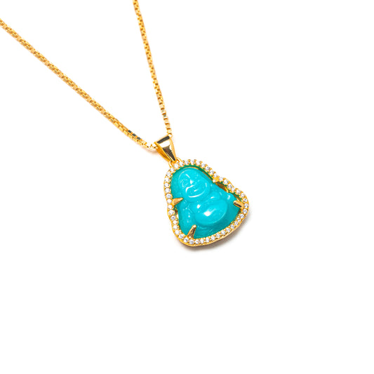 KBL TURQUOISE BUDDHA NECKLACE