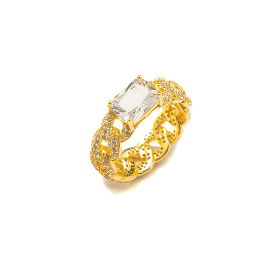 BELLA CUBAN LINK RING