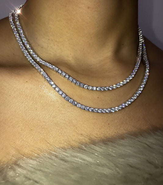 GALORE CRYSTAL TENNIS NECKLACE